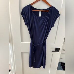 Chic Navy Midi Dress